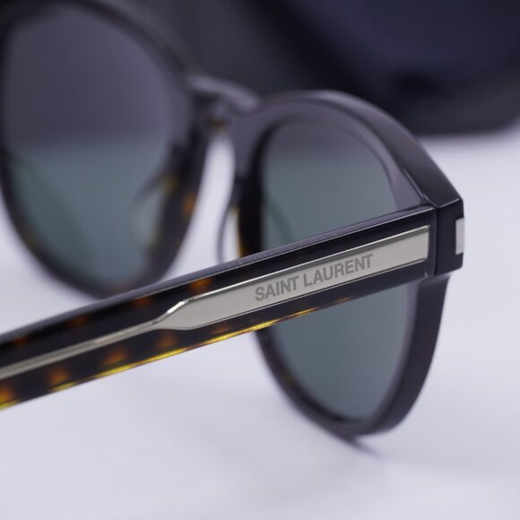 Saint Laurent SL620 002 Round Sunglasses - Havana/Grey - Picture 5 of 10